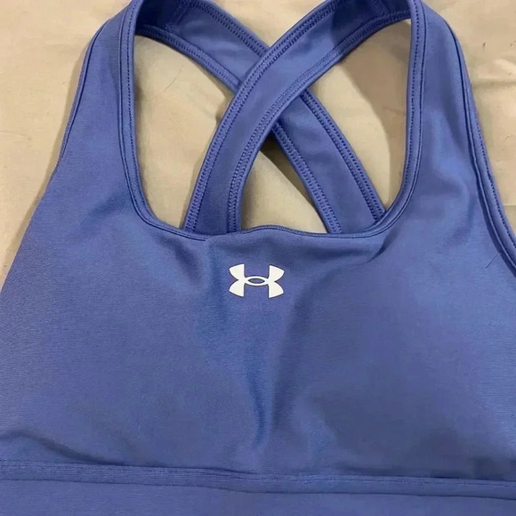 NWT women’s Under Armour XS compression Support Crossback longline sports bra - Picture 3 of 7